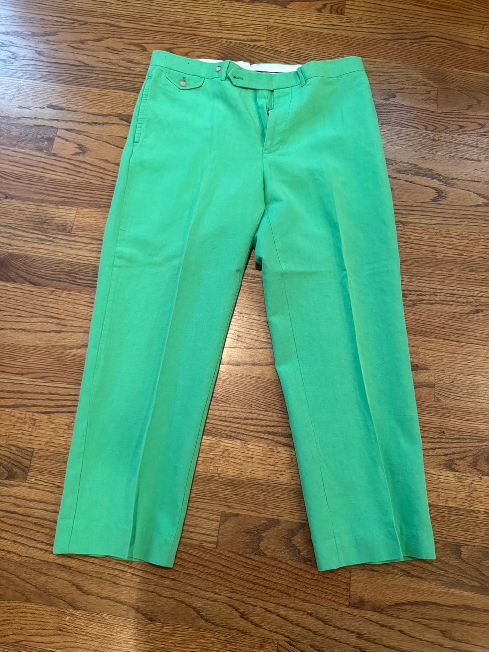 Polo Golf Ralph Lauren green linen pants
